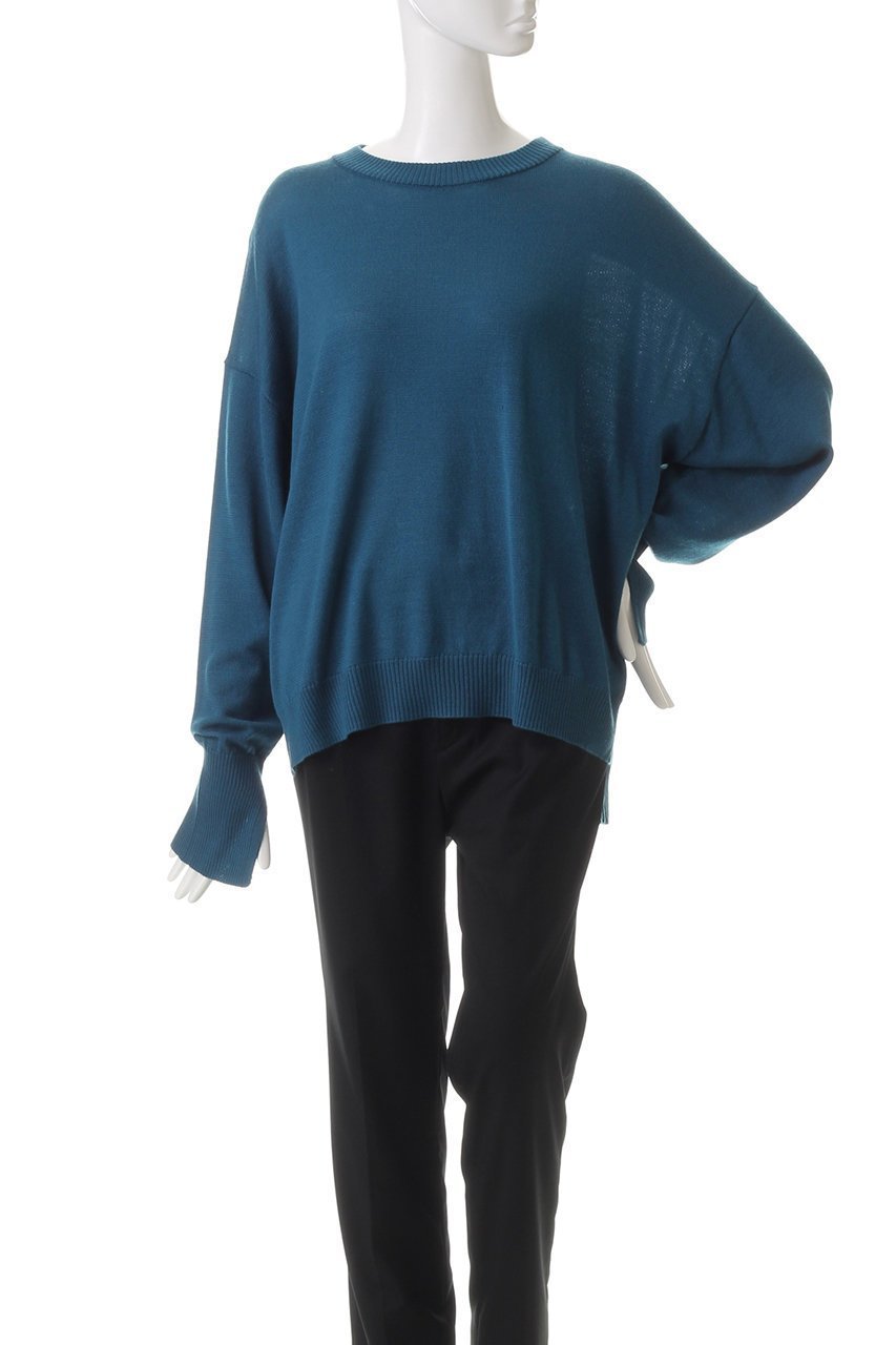 【ミディウミソリッド/MIDIUMISOLID】のslit slv basic PO プルオーバー 人気、トレンドファッション・服の通販 founy(ファニー) 　ファッション　Fashion　レディースファッション　Fashion for Women　トップス・カットソー　Cut & Sew Tops　ニット　Knit Tops & Sweaters　カジュアルプルオーバー・ニットトップス　Pullovers & Knit Tops / Casual Pullovers　シアー　Sheer, See-Through　スリット　Slit, Slit Detail　ベーシック　Basic, Essential　other-2|ID: prp329100004609132 ipo3291000000032963057