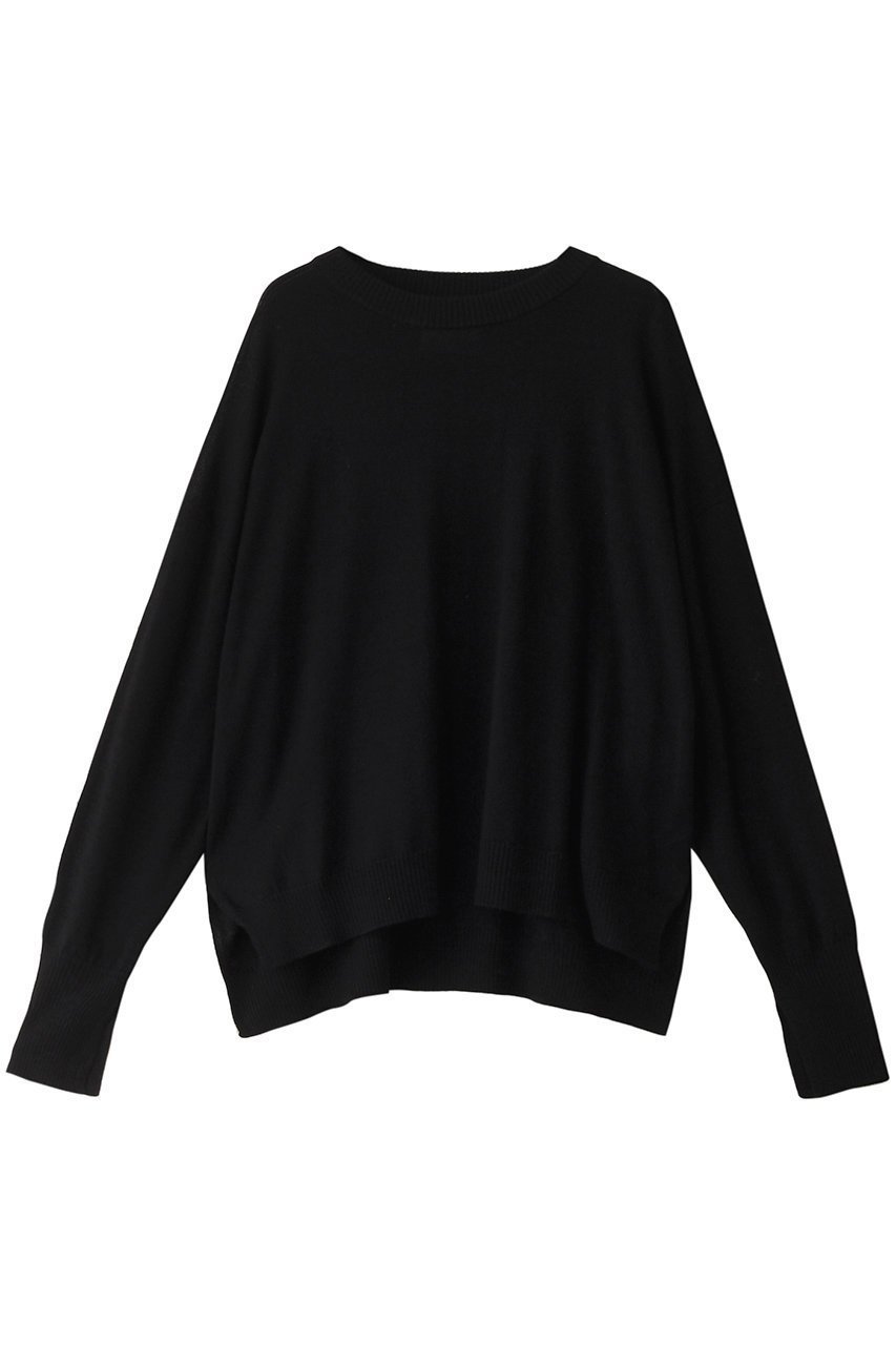 【ミディウミソリッド/MIDIUMISOLID】のslit slv basic PO プルオーバー インテリア・キッズ・メンズ・レディースファッション・服の通販 founy(ファニー) 　ファッション　Fashion　レディースファッション　Fashion for Women　トップス・カットソー　Cut & Sew Tops　ニット　Knit Tops & Sweaters　カジュアルプルオーバー・ニットトップス　Pullovers & Knit Tops / Casual Pullovers　シアー　Sheer, See-Through　スリット　Slit, Slit Detail　ベーシック　Basic, Essential　black|ID: prp329100004609132 ipo3291000000034970245