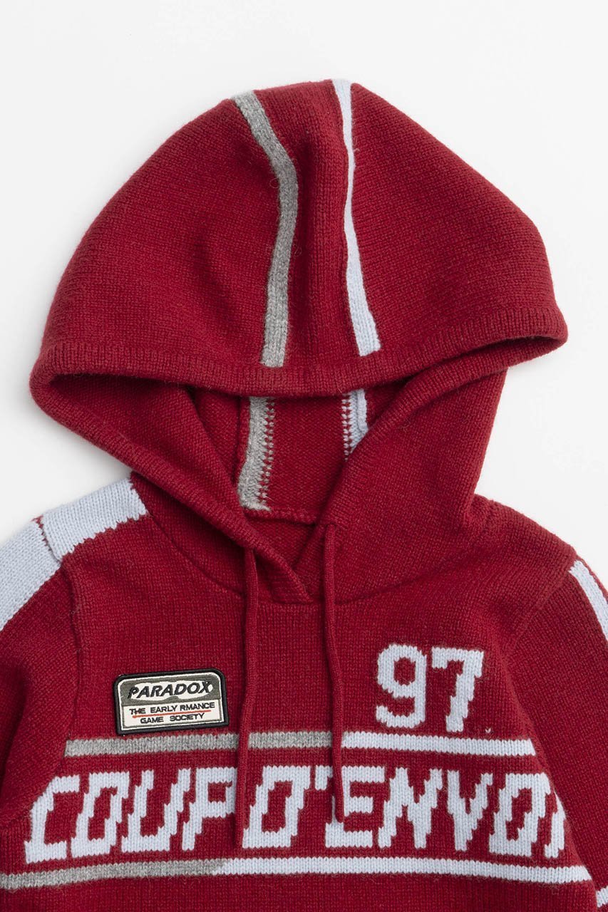 【メゾンスペシャル/MAISON SPECIAL】のKick Off Hoodie Knit Tops/キックオフフーディーニットトップ 人気、トレンドファッション・服の通販 founy(ファニー) 　ファッション　Fashion　レディースファッション　Fashion for Women　トップス・カットソー　Cut & Sew Tops　ニット　Knit Tops & Sweaters　カジュアルプルオーバー・ニットトップス　Pullovers & Knit Tops / Casual Pullovers　アシンメトリー　Asymmetrical Style　コンパクト　Compact, Small Size　サッカー　Seersucker, Summer Fabric　フロント　Front, Front Design　モチーフ　Motif, Design Theme　other-4|ID: prp329100004609135 ipo3291000000032963411