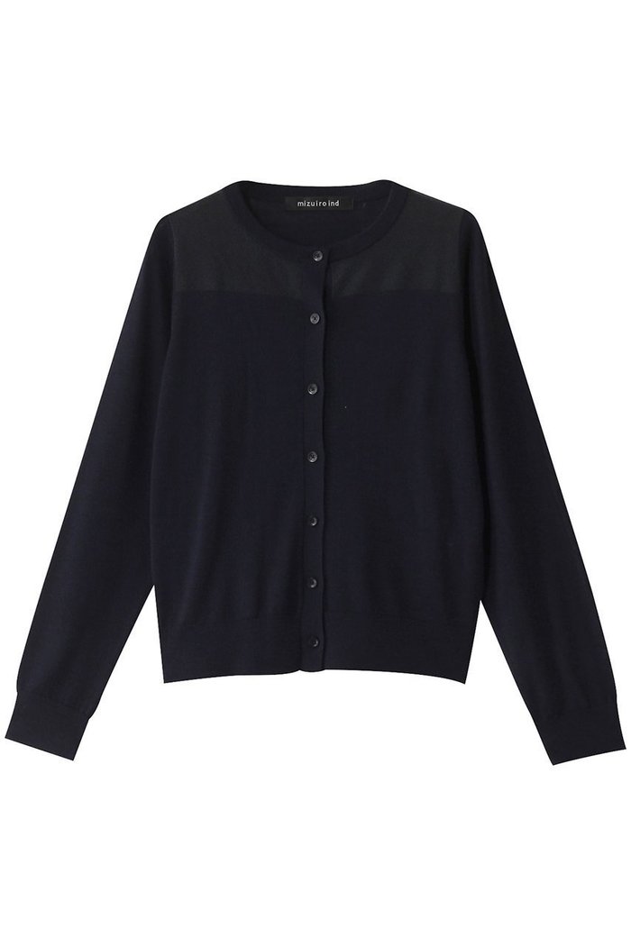 【ミズイロ インド/mizuiro ind】のsheer york C/D カーディガン インテリア・キッズ・メンズ・レディースファッション・服の通販 founy(ファニー) https://founy.com/ ファッション Fashion レディースファッション Fashion for Women トップス・カットソー Cut & Sew Tops ニット Knit Tops & Sweaters カーディガン・羽織り Layered Style Cardigans おすすめ Recommended / Our Picks カーディガン Cardigan, Knitwear コンパクト Compact, Small Size シアー Sheer, See-Through シンプル Simple, Minimal ヨーク Yoke, Yoke Design |ID: prp329100004609136 ipo3291000000032963499