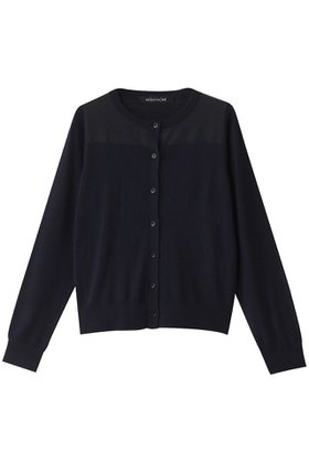【ミズイロ インド/mizuiro ind】 sheer york C/D カーディガン人気、トレンドファッション・服の通販 founy(ファニー) ファッション Fashion レディースファッション Fashion for Women トップス・カットソー Cut & Sew Tops ニット Knit Tops & Sweaters カーディガン・羽織り Layered Style Cardigans おすすめ Recommended / Our Picks カーディガン Cardigan, Knitwear コンパクト Compact, Small Size シアー Sheer, See-Through シンプル Simple, Minimal ヨーク Yoke, Yoke Design 再入荷 Restock / Back in Stock |ID:prp329100004609136