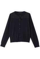 【ミズイロ インド/mizuiro ind】のsheer york C/D カーディガン 人気、トレンドファッション・服の通販 founy(ファニー) ファッション Fashion レディースファッション Fashion for Women トップス・カットソー Cut & Sew Tops ニット Knit Tops & Sweaters カーディガン・羽織り Layered Style Cardigans おすすめ Recommended / Our Picks カーディガン Cardigan, Knitwear コンパクト Compact, Small Size シアー Sheer, See-Through シンプル Simple, Minimal ヨーク Yoke, Yoke Design 再入荷 Restock / Back in Stock thumbnail navy|ID: prp329100004609136 ipo3291000000034806057