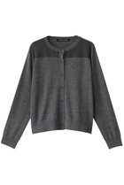 【ミズイロ インド/mizuiro ind】のsheer york C/D カーディガン 人気、トレンドファッション・服の通販 founy(ファニー) ファッション Fashion レディースファッション Fashion for Women トップス・カットソー Cut & Sew Tops ニット Knit Tops & Sweaters カーディガン・羽織り Layered Style Cardigans おすすめ Recommended / Our Picks カーディガン Cardigan, Knitwear コンパクト Compact, Small Size シアー Sheer, See-Through シンプル Simple, Minimal ヨーク Yoke, Yoke Design 再入荷 Restock / Back in Stock thumbnail gray|ID: prp329100004609136 ipo3291000000034806058