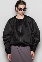【エッセン ロートレアモン/ESSEN LAUTREAMONT】のリモンタサテンドローストリングブルゾン 人気、トレンドファッション・服の通販 founy(ファニー) ファッション Fashion レディースファッション Fashion for Women アウター Coat / Outerwear Collection レディースジャケット・軽アウター Jackets ブルゾンジャケット・スポーティアウター Blouson Jackets イタリア Italy エレガント 上品 Elegant ギャザー Gathered, Ruffled サテン Satin, Glossy Fabric ジャケット Jacket, Outerwear スリーブ Sleeve, Long Sleeve / Short Sleeve フォーマル Formal, Dressy ブルゾン Blouson, Bomber Jacket 再入荷 Restock / Back in Stock thumbnail ブラック|ID: prp329100004609137 ipo3291000000032963634