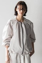 【エッセン ロートレアモン/ESSEN LAUTREAMONT】のリモンタサテンドローストリングブルゾン 人気、トレンドファッション・服の通販 founy(ファニー) ファッション Fashion レディースファッション Fashion for Women アウター Coat / Outerwear Collection レディースジャケット・軽アウター Jackets ブルゾンジャケット・スポーティアウター Blouson Jackets イタリア Italy エレガント 上品 Elegant ギャザー Gathered, Ruffled サテン Satin, Glossy Fabric ジャケット Jacket, Outerwear スリーブ Sleeve, Long Sleeve / Short Sleeve フォーマル Formal, Dressy ブルゾン Blouson, Bomber Jacket 再入荷 Restock / Back in Stock thumbnail ベージュ|ID: prp329100004609137 ipo3291000000032963636