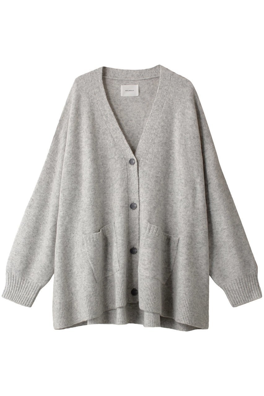 【ミディウミソリッド/MIDIUMISOLID】のrelax over size C/D カーディガン インテリア・キッズ・メンズ・レディースファッション・服の通販 founy(ファニー) 　ファッション　Fashion　レディースファッション　Fashion for Women　トップス・カットソー　Cut & Sew Tops　ニット　Knit Tops & Sweaters　カーディガン・羽織り　Layered Style Cardigans　おすすめ　Recommended / Our Picks　カーディガン　Cardigan, Knitwear　モダン　Modern, Contemporary　リラックス　Relax, Relaxed Fit　l.gray|ID: prp329100004609138 ipo3291000000032963665
