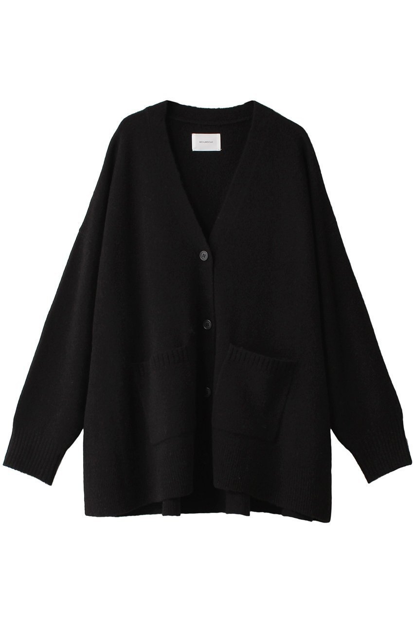 【ミディウミソリッド/MIDIUMISOLID】のrelax over size C/D カーディガン インテリア・キッズ・メンズ・レディースファッション・服の通販 founy(ファニー) 　ファッション　Fashion　レディースファッション　Fashion for Women　トップス・カットソー　Cut & Sew Tops　ニット　Knit Tops & Sweaters　カーディガン・羽織り　Layered Style Cardigans　おすすめ　Recommended / Our Picks　カーディガン　Cardigan, Knitwear　モダン　Modern, Contemporary　リラックス　Relax, Relaxed Fit　black|ID: prp329100004609138 ipo3291000000032963668