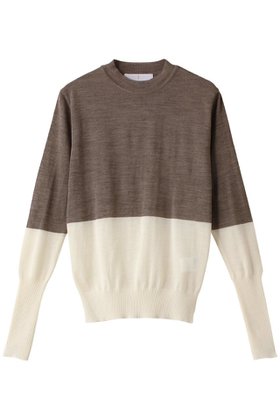 【アキラナカ/AKIRANAKA】 Berta カラーブロック ニット プルオーバー人気、トレンドファッション・服の通販 founy(ファニー) ファッション Fashion レディースファッション Fashion for Women トップス・カットソー Cut & Sew Tops ニット Knit Tops & Sweaters カジュアルプルオーバー・ニットトップス Pullovers & Knit Tops / Casual Pullovers インナー Innerwear コンパクト Compact, Small Size ブロック Block, Solid Block Pattern 定番 Standard, Basic Item 無地 Plain, Solid Color |ID:prp329100004609139