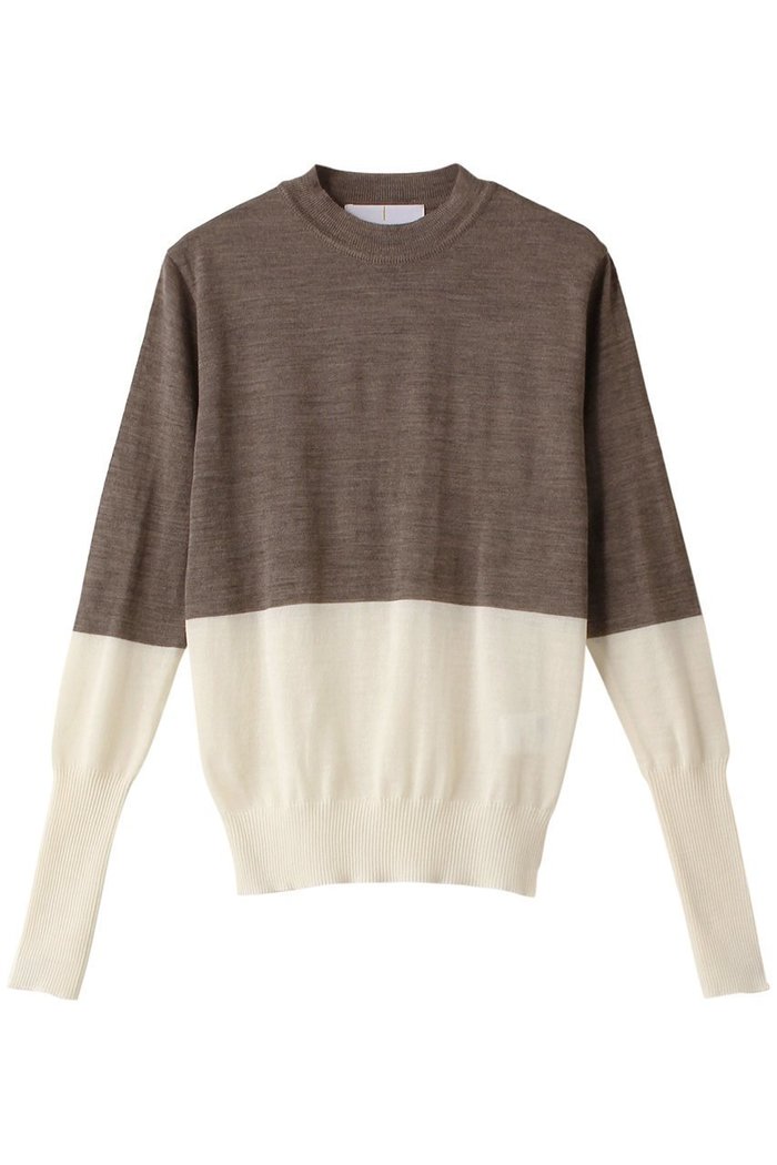 【アキラナカ/AKIRANAKA】のBerta カラーブロック ニット プルオーバー インテリア・キッズ・メンズ・レディースファッション・服の通販 founy(ファニー) https://founy.com/ ファッション Fashion レディースファッション Fashion for Women トップス・カットソー Cut & Sew Tops ニット Knit Tops & Sweaters カジュアルプルオーバー・ニットトップス Pullovers & Knit Tops / Casual Pullovers インナー Innerwear コンパクト Compact, Small Size ブロック Block, Solid Block Pattern 定番 Standard, Basic Item 無地 Plain, Solid Color |ID: prp329100004609139 ipo3291000000034957328