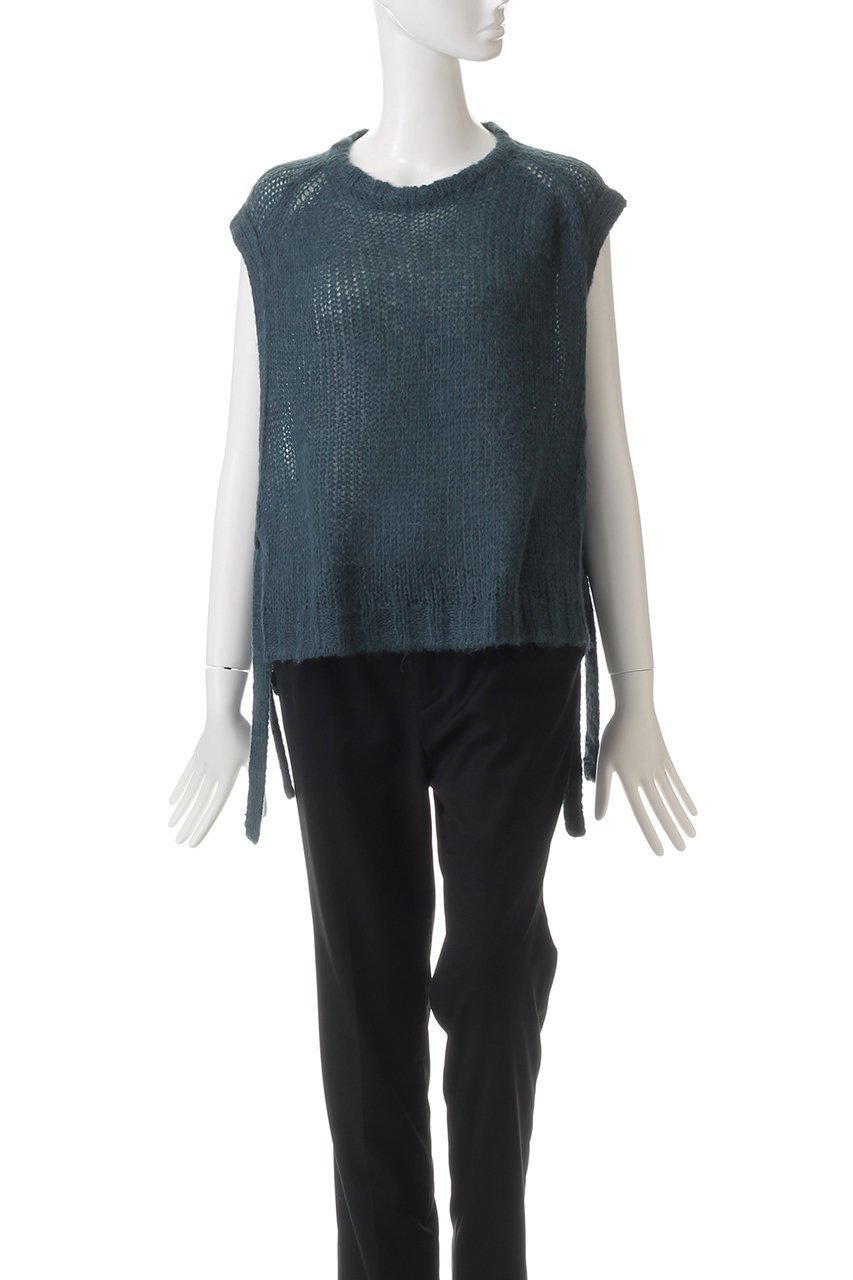 【ミディウミソリッド/MIDIUMISOLID】のmohair side ribbon vest.R ベスト 人気、トレンドファッション・服の通販 founy(ファニー) 　ファッション　Fashion　レディースファッション　Fashion for Women　トップス・カットソー　Cut & Sew Tops　ニット　Knit Tops & Sweaters　ベスト&ジレ / 重ね着スタイル　Vests & Gilets　カジュアルプルオーバー・ニットトップス　Pullovers & Knit Tops / Casual Pullovers　おすすめ　Recommended / Our Picks　インナー　Innerwear　シアー　Sheer, See-Through　ベスト　Vest, Waistcoat　リボン　Ribbon, Bow　A/W・秋冬　Autumn/Winter　other-2|ID: prp329100004609141 ipo3291000000034970235