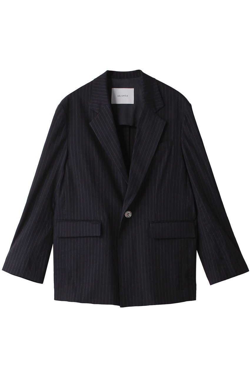 【エリオポール/heliopole】のthe Ellison ジャケット(bio linen st) 人気、トレンドファッション・服の通販 founy(ファニー) 　ファッション　Fashion　レディースファッション　Fashion for Women　アウター　Coat / Outerwear Collection　レディースジャケット・軽アウター　Jackets　おすすめ　Recommended / Our Picks　ショート　Short, Short Length　シンプル　Simple, Minimal　ジャケット　Jacket, Outerwear　ストライプ　Stripe, Striped Pattern　セットアップ　Set-Up, Coordinated Outfit　リネン　Linen, Linen Fabric　 other-1|ID: prp329100004609144 ipo3291000000032964444