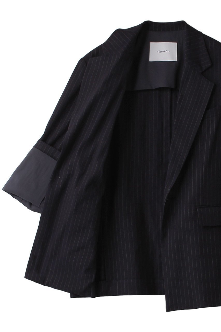 【エリオポール/heliopole】のthe Ellison ジャケット(bio linen st) 人気、トレンドファッション・服の通販 founy(ファニー) 　ファッション　Fashion　レディースファッション　Fashion for Women　アウター　Coat / Outerwear Collection　レディースジャケット・軽アウター　Jackets　おすすめ　Recommended / Our Picks　ショート　Short, Short Length　シンプル　Simple, Minimal　ジャケット　Jacket, Outerwear　ストライプ　Stripe, Striped Pattern　セットアップ　Set-Up, Coordinated Outfit　リネン　Linen, Linen Fabric　other-6|ID: prp329100004609144 ipo3291000000032964463