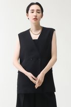 【マルティニーク/martinique】のダブルブレストジレ(セットアップ対応可) ブラック|ID: prp329100004609148 ipo3291000000032965295
