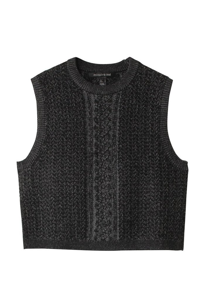 【ミズイロ インド/mizuiro ind】のmetallic yarn cable vest ベスト インテリア・キッズ・メンズ・レディースファッション・服の通販 founy(ファニー) https://founy.com/ ファッション Fashion レディースファッション Fashion for Women トップス・カットソー Cut & Sew Tops ニット Knit Tops & Sweaters ベスト&ジレ / 重ね着スタイル Vests & Gilets カジュアルプルオーバー・ニットトップス Pullovers & Knit Tops / Casual Pullovers インナー Innerwear ジャケット Jacket, Outerwear スタイリッシュ Stylish, Fashionable スリット Slit, Slit Detail ベスト Vest, Waistcoat ベーシック Basic, Essential メタリック Metallic, Shiny Finish A/W・秋冬 Autumn/Winter |ID: prp329100004609153 ipo3291000000032965464