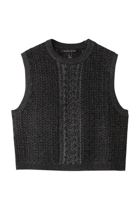 【ミズイロ インド/mizuiro ind】のmetallic yarn cable vest ベスト 人気、トレンドファッション・服の通販 founy(ファニー) ファッション Fashion レディースファッション Fashion for Women トップス・カットソー Cut & Sew Tops ニット Knit Tops & Sweaters ベスト&ジレ / 重ね着スタイル Vests & Gilets カジュアルプルオーバー・ニットトップス Pullovers & Knit Tops / Casual Pullovers インナー Innerwear ジャケット Jacket, Outerwear スタイリッシュ Stylish, Fashionable スリット Slit, Slit Detail ベスト Vest, Waistcoat ベーシック Basic, Essential メタリック Metallic, Shiny Finish A/W・秋冬 Autumn/Winter |ID:prp329100004609153