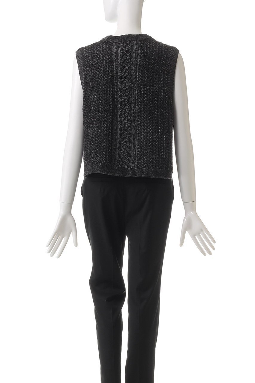 【ミズイロ インド/mizuiro ind】のmetallic yarn cable vest ベスト 人気、トレンドファッション・服の通販 founy(ファニー) 　ファッション　Fashion　レディースファッション　Fashion for Women　トップス・カットソー　Cut & Sew Tops　ニット　Knit Tops & Sweaters　ベスト&ジレ / 重ね着スタイル　Vests & Gilets　カジュアルプルオーバー・ニットトップス　Pullovers & Knit Tops / Casual Pullovers　インナー　Innerwear　ジャケット　Jacket, Outerwear　スタイリッシュ　Stylish, Fashionable　スリット　Slit, Slit Detail　ベスト　Vest, Waistcoat　ベーシック　Basic, Essential　メタリック　Metallic, Shiny Finish　A/W・秋冬　Autumn/Winter　other-4|ID: prp329100004609153 ipo3291000000032965480