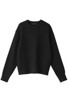 【ミズイロ インド/mizuiro ind】のmetallic yarn cable P/O プルオーバー black|ID: prp329100004609154 ipo3291000000032965494