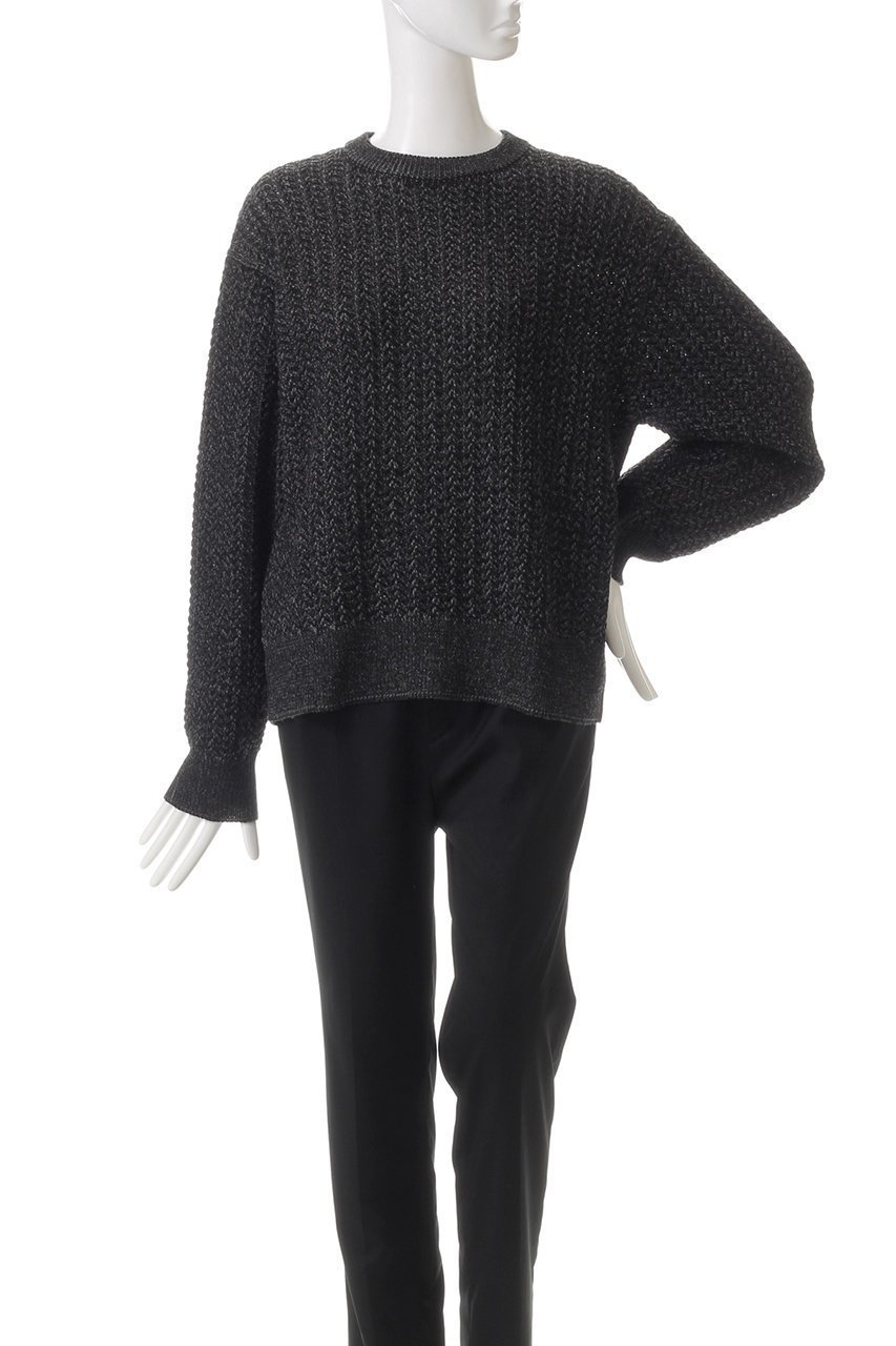 【ミズイロ インド/mizuiro ind】のmetallic yarn cable P/O プルオーバー 人気、トレンドファッション・服の通販 founy(ファニー) 　ファッション　Fashion　レディースファッション　Fashion for Women　トップス・カットソー　Cut & Sew Tops　ニット　Knit Tops & Sweaters　カジュアルプルオーバー・ニットトップス　Pullovers & Knit Tops / Casual Pullovers　シンプル　Simple, Minimal　スタイリッシュ　Stylish, Fashionable　ベーシック　Basic, Essential　メタリック　Metallic, Shiny Finish　A/W・秋冬　Autumn/Winter　other-2|ID: prp329100004609154 ipo3291000000032965498