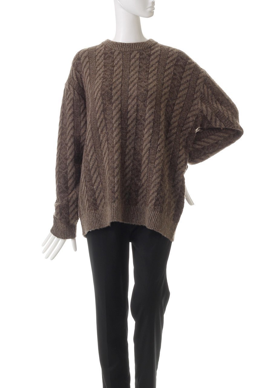 【ミズイロ インド/mizuiro ind】のplating stitch knit crew neck P/O プルオーバー 人気、トレンドファッション・服の通販 founy(ファニー) 　ファッション　Fashion　レディースファッション　Fashion for Women　トップス・カットソー　Cut & Sew Tops　ニット　Knit Tops & Sweaters　カジュアルプルオーバー・ニットトップス　Pullovers & Knit Tops / Casual Pullovers　おすすめ　Recommended / Our Picks　サテン　Satin, Glossy Fabric　ストライプ　Stripe, Striped Pattern　A/W・秋冬　Autumn/Winter　other-2|ID: prp329100004609156 ipo3291000000032965526
