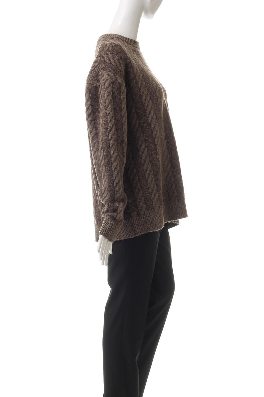 【ミズイロ インド/mizuiro ind】のplating stitch knit crew neck P/O プルオーバー 人気、トレンドファッション・服の通販 founy(ファニー) 　ファッション　Fashion　レディースファッション　Fashion for Women　トップス・カットソー　Cut & Sew Tops　ニット　Knit Tops & Sweaters　カジュアルプルオーバー・ニットトップス　Pullovers & Knit Tops / Casual Pullovers　おすすめ　Recommended / Our Picks　サテン　Satin, Glossy Fabric　ストライプ　Stripe, Striped Pattern　A/W・秋冬　Autumn/Winter　other-3|ID: prp329100004609156 ipo3291000000032965530