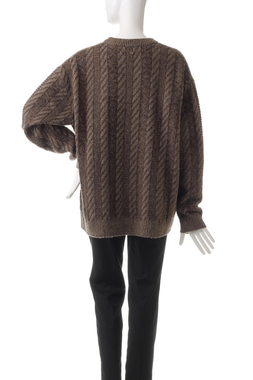 【ミズイロ インド/mizuiro ind】のplating stitch knit crew neck P/O プルオーバー 人気、トレンドファッション・服の通販 founy(ファニー) 　ファッション　Fashion　レディースファッション　Fashion for Women　トップス・カットソー　Cut & Sew Tops　ニット　Knit Tops & Sweaters　カジュアルプルオーバー・ニットトップス　Pullovers & Knit Tops / Casual Pullovers　おすすめ　Recommended / Our Picks　サテン　Satin, Glossy Fabric　ストライプ　Stripe, Striped Pattern　A/W・秋冬　Autumn/Winter　other-4|ID: prp329100004609156 ipo3291000000032965534