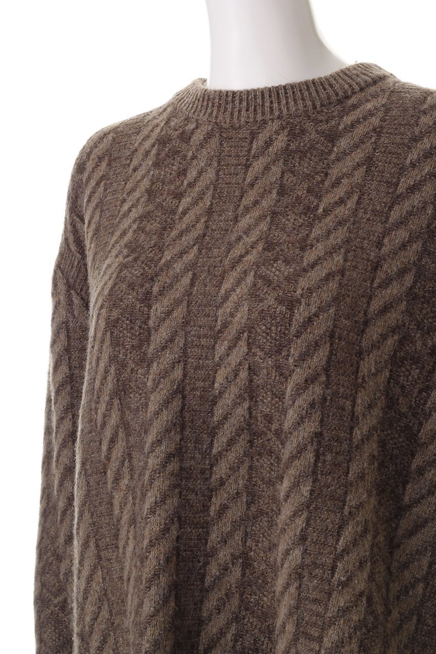 【ミズイロ インド/mizuiro ind】のplating stitch knit crew neck P/O プルオーバー 人気、トレンドファッション・服の通販 founy(ファニー) 　ファッション　Fashion　レディースファッション　Fashion for Women　トップス・カットソー　Cut & Sew Tops　ニット　Knit Tops & Sweaters　カジュアルプルオーバー・ニットトップス　Pullovers & Knit Tops / Casual Pullovers　おすすめ　Recommended / Our Picks　サテン　Satin, Glossy Fabric　ストライプ　Stripe, Striped Pattern　A/W・秋冬　Autumn/Winter　other-5|ID: prp329100004609156 ipo3291000000032965538