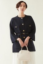 【マルティニーク/martinique】の【Traditional WeatherWear】RIB NO COLLAR MILITARY JK ネイビー|ID: prp329100004609157 ipo3291000000032965533