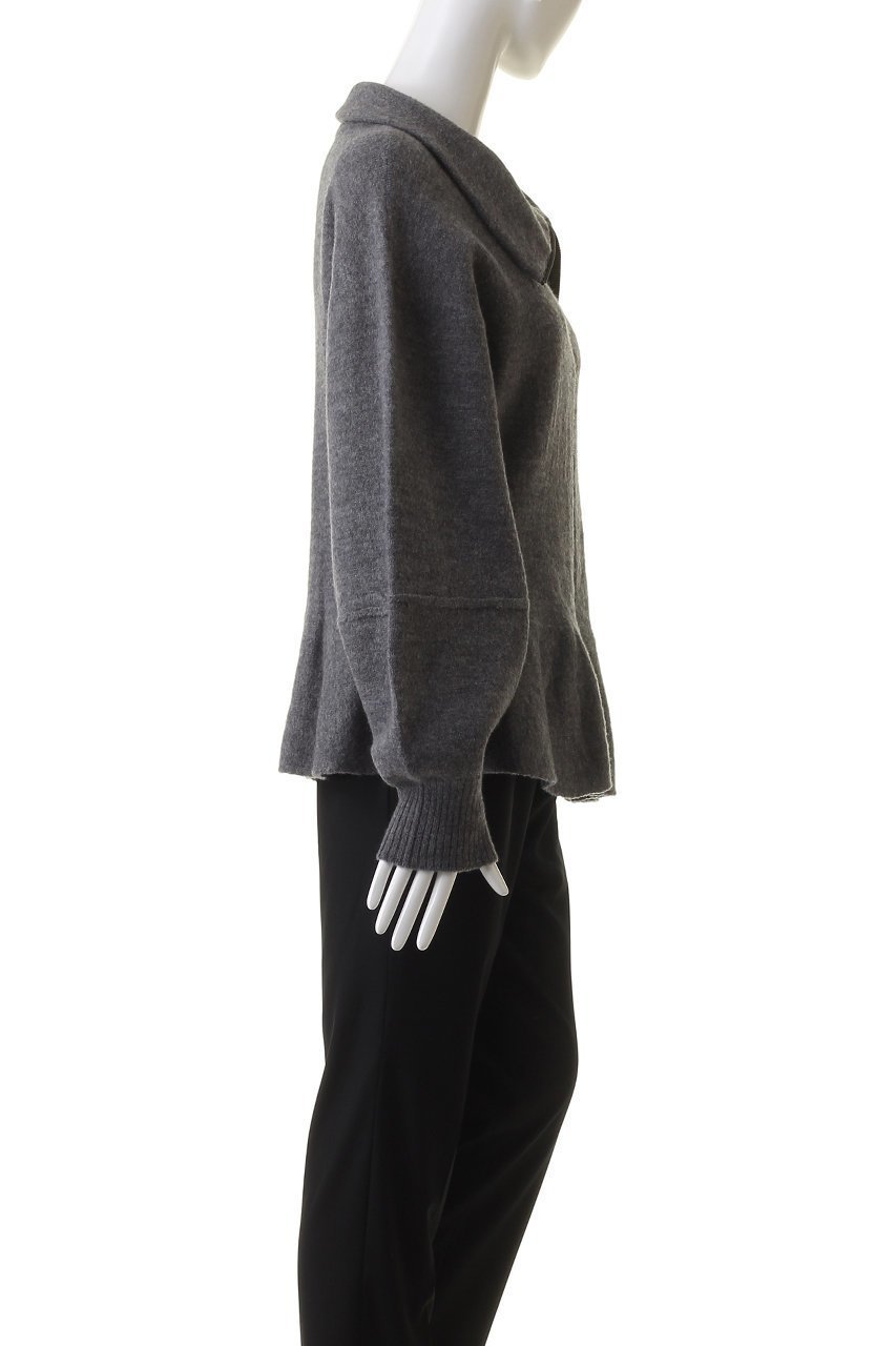 【エズミ/EZUMi】のジップアップ ペプラム ニット 人気、トレンドファッション・服の通販 founy(ファニー) 　ファッション　Fashion　レディースファッション　Fashion for Women　トップス・カットソー　Cut & Sew Tops　ニット　Knit Tops & Sweaters　カーディガン・羽織り　Layered Style Cardigans　カーディガン　Cardigan, Knitwear　ジップ　Zip, Zipper　ジップアップ　Zip-Up, Full Zip　スリーブ　Sleeve, Long Sleeve / Short Sleeve　ハイネック　High Neck, Mock Neck　バルーン　Balloon, Balloon Silhouette　フェミニン　Feminine, Girly　フェルト　Felt, Felt Fabric　フォルム　Silhouette, Form　ペプラム　Peplum, Flared Hem　モダン　Modern, Contemporary　other-3|ID: prp329100004609162 ipo3291000000032965788