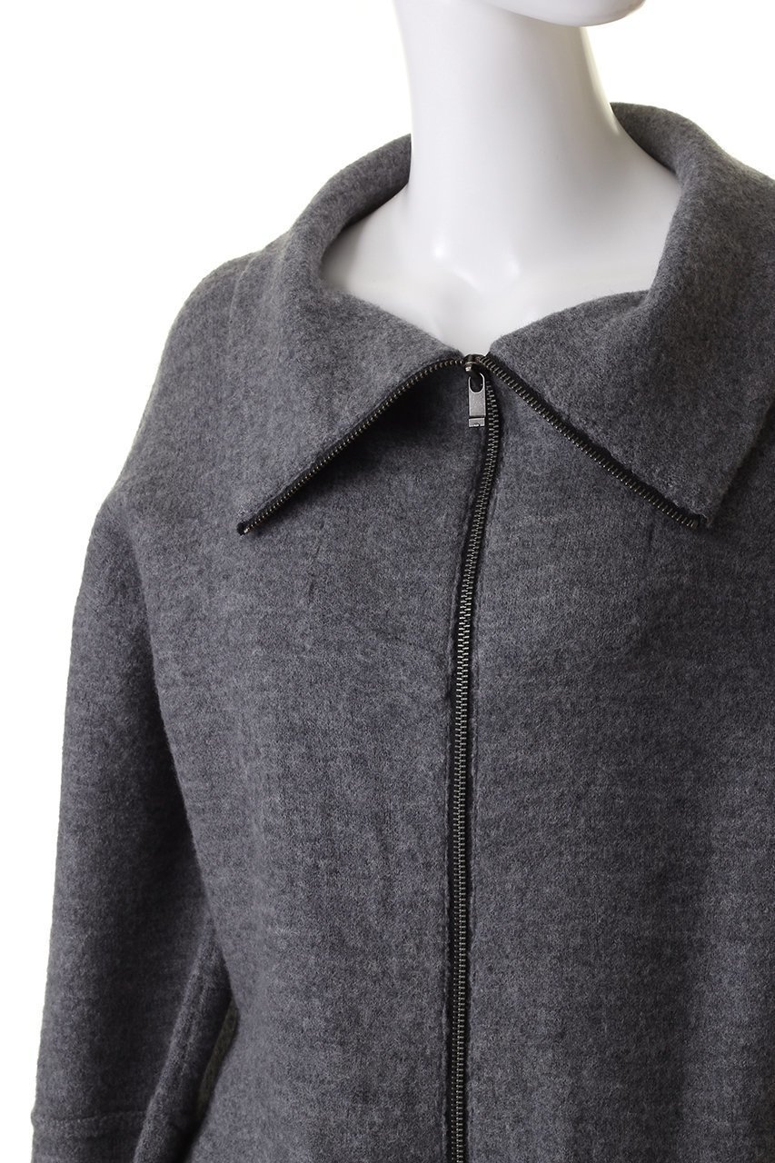 【エズミ/EZUMi】のジップアップ ペプラム ニット 人気、トレンドファッション・服の通販 founy(ファニー) 　ファッション　Fashion　レディースファッション　Fashion for Women　トップス・カットソー　Cut & Sew Tops　ニット　Knit Tops & Sweaters　カーディガン・羽織り　Layered Style Cardigans　カーディガン　Cardigan, Knitwear　ジップ　Zip, Zipper　ジップアップ　Zip-Up, Full Zip　スリーブ　Sleeve, Long Sleeve / Short Sleeve　ハイネック　High Neck, Mock Neck　バルーン　Balloon, Balloon Silhouette　フェミニン　Feminine, Girly　フェルト　Felt, Felt Fabric　フォルム　Silhouette, Form　ペプラム　Peplum, Flared Hem　モダン　Modern, Contemporary　other-5|ID: prp329100004609162 ipo3291000000032965795