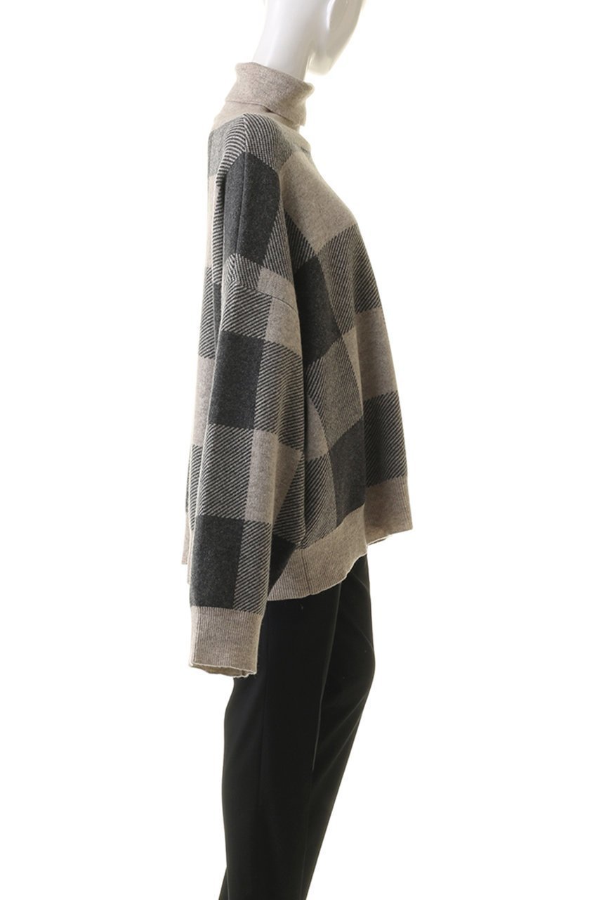 【シーオール/SEEALL】の【UNISEX】EXTRA OVER ハイネック セーター 人気、トレンドファッション・服の通販 founy(ファニー) 　ファッション　Fashion　レディースファッション　Fashion for Women　トップス・カットソー　Cut & Sew Tops　ニット　Knit Tops & Sweaters　カジュアルプルオーバー・ニットトップス　Pullovers & Knit Tops / Casual Pullovers　ユニセックス　Unisex, Genderless　セーター　Sweater, Knitwear　チェック　Check, Plaid, Tartan　ハイネック　High Neck, Mock Neck　ブロック　Block, Solid Block Pattern　ワイド　Wide, Wide Fit　無地　Plain, Solid Color　A/W・秋冬　Autumn/Winter　other-3|ID: prp329100004609163 ipo3291000000032965823