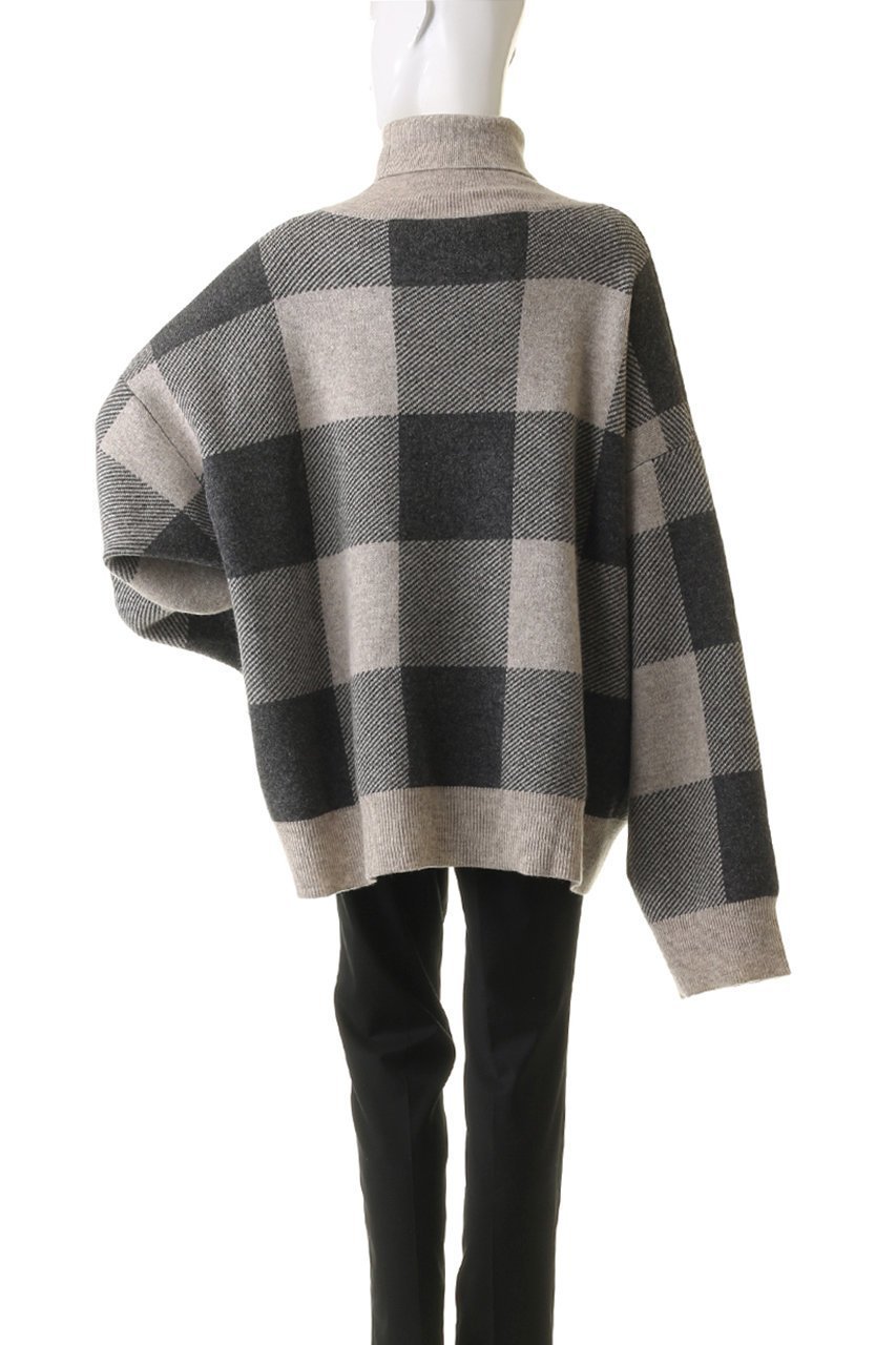 【シーオール/SEEALL】の【UNISEX】EXTRA OVER ハイネック セーター 人気、トレンドファッション・服の通販 founy(ファニー) 　ファッション　Fashion　レディースファッション　Fashion for Women　トップス・カットソー　Cut & Sew Tops　ニット　Knit Tops & Sweaters　カジュアルプルオーバー・ニットトップス　Pullovers & Knit Tops / Casual Pullovers　ユニセックス　Unisex, Genderless　セーター　Sweater, Knitwear　チェック　Check, Plaid, Tartan　ハイネック　High Neck, Mock Neck　ブロック　Block, Solid Block Pattern　ワイド　Wide, Wide Fit　無地　Plain, Solid Color　A/W・秋冬　Autumn/Winter　other-4|ID: prp329100004609163 ipo3291000000032965827