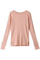 【アダワス/ADAWAS】のSEA ISLAND コットンニット リブニットプルオーバー ピーチ|ID: prp329100004609166 ipo3291000000032965883