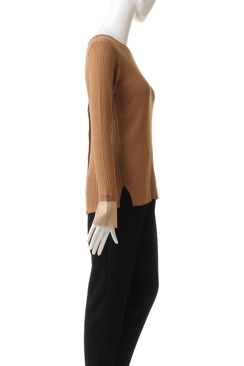 【アダワス/ADAWAS】のSEA ISLAND コットンニット リブニットプルオーバー 人気、トレンドファッション・服の通販 founy(ファニー) 　ファッション　Fashion　レディースファッション　Fashion for Women　トップス・カットソー　Cut & Sew Tops　ニット　Knit Tops & Sweaters　カジュアルプルオーバー・ニットトップス　Pullovers & Knit Tops / Casual Pullovers　シンプル　Simple, Minimal　スリット　Slit, Slit Detail　リブニット　Rib Knit, Ribbed Knit　定番　Standard, Basic Item　other-3|ID: prp329100004609166 ipo3291000000032965893