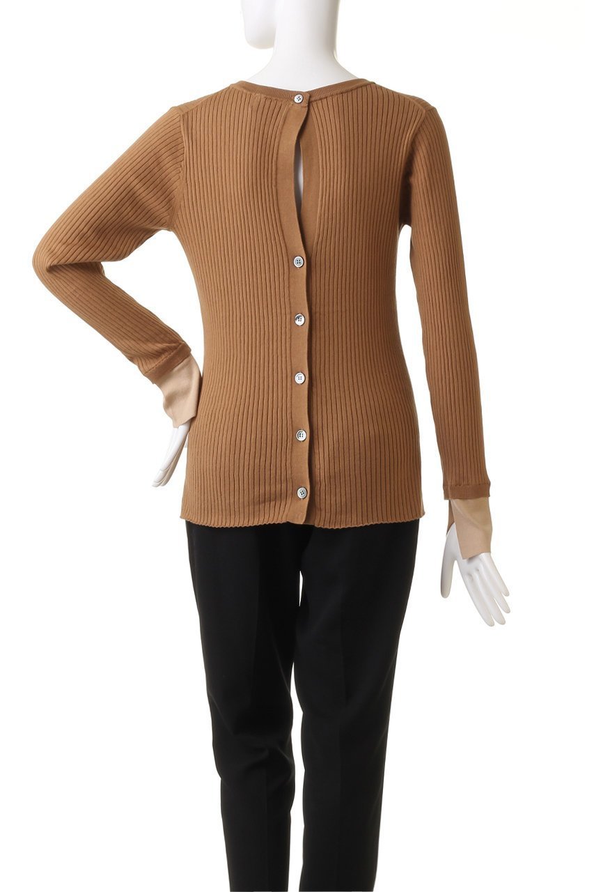 【アダワス/ADAWAS】のSEA ISLAND コットンニット リブニットプルオーバー 人気、トレンドファッション・服の通販 founy(ファニー) 　ファッション　Fashion　レディースファッション　Fashion for Women　トップス・カットソー　Cut & Sew Tops　ニット　Knit Tops & Sweaters　カジュアルプルオーバー・ニットトップス　Pullovers & Knit Tops / Casual Pullovers　シンプル　Simple, Minimal　スリット　Slit, Slit Detail　リブニット　Rib Knit, Ribbed Knit　定番　Standard, Basic Item　other-4|ID: prp329100004609166 ipo3291000000032965896