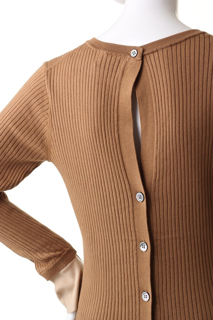 【アダワス/ADAWAS】のSEA ISLAND コットンニット リブニットプルオーバー 人気、トレンドファッション・服の通販 founy(ファニー) 　ファッション　Fashion　レディースファッション　Fashion for Women　トップス・カットソー　Cut & Sew Tops　ニット　Knit Tops & Sweaters　カジュアルプルオーバー・ニットトップス　Pullovers & Knit Tops / Casual Pullovers　シンプル　Simple, Minimal　スリット　Slit, Slit Detail　リブニット　Rib Knit, Ribbed Knit　定番　Standard, Basic Item　other-5|ID: prp329100004609166 ipo3291000000032965900