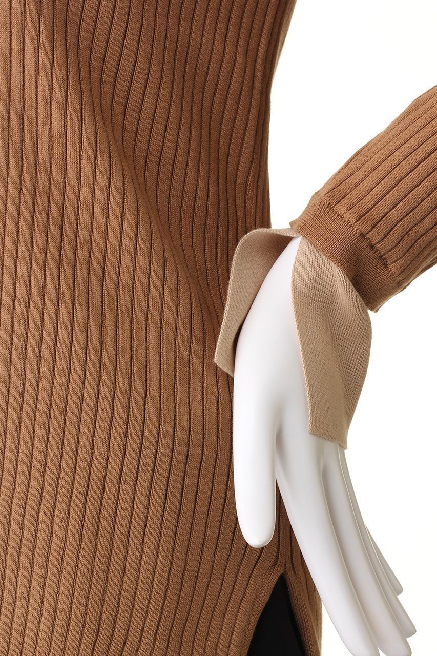 【アダワス/ADAWAS】のSEA ISLAND コットンニット リブニットプルオーバー 人気、トレンドファッション・服の通販 founy(ファニー) 　ファッション　Fashion　レディースファッション　Fashion for Women　トップス・カットソー　Cut & Sew Tops　ニット　Knit Tops & Sweaters　カジュアルプルオーバー・ニットトップス　Pullovers & Knit Tops / Casual Pullovers　シンプル　Simple, Minimal　スリット　Slit, Slit Detail　リブニット　Rib Knit, Ribbed Knit　定番　Standard, Basic Item　other-6|ID: prp329100004609166 ipo3291000000032965903