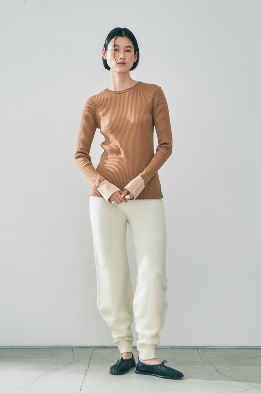【アダワス/ADAWAS】のSEA ISLAND コットンニット リブニットプルオーバー 人気、トレンドファッション・服の通販 founy(ファニー) 　ファッション　Fashion　レディースファッション　Fashion for Women　トップス・カットソー　Cut & Sew Tops　ニット　Knit Tops & Sweaters　カジュアルプルオーバー・ニットトップス　Pullovers & Knit Tops / Casual Pullovers　シンプル　Simple, Minimal　スリット　Slit, Slit Detail　リブニット　Rib Knit, Ribbed Knit　定番　Standard, Basic Item　other-7|ID: prp329100004609166 ipo3291000000032965907
