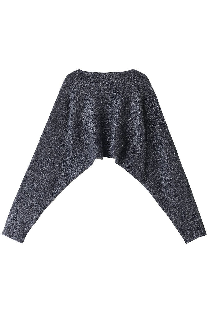 【ドメル/DOMELLE】のラメ 2WAY ショートニット トップス 人気、トレンドファッション・服の通販 founy(ファニー) 　ファッション　Fashion　レディースファッション　Fashion for Women　トップス・カットソー　Cut & Sew Tops　ニット　Knit Tops & Sweaters　カジュアルプルオーバー・ニットトップス　Pullovers & Knit Tops / Casual Pullovers　オケージョン　Occasion Wear　ショート　Short, Short Length　スリーブ　Sleeve, Long Sleeve / Short Sleeve　パーティ　Party, Party Style　フェザー　Feather, Feather Detail　ボレロ　Bolero, Short Cardigan　リュクス　Luxury, Elegant, High-End, Chic　ロング　Long, Long-Length　 other-1|ID: prp329100004609168 ipo3291000000032965916