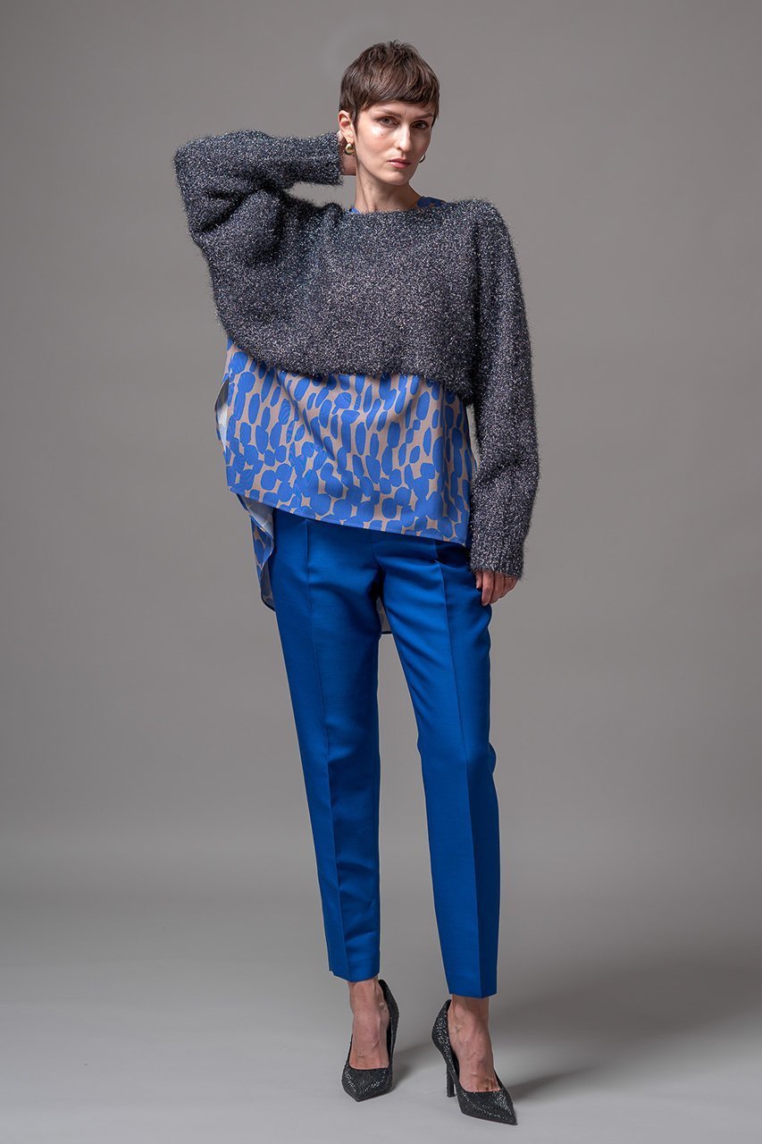 【ドメル/DOMELLE】のラメ 2WAY ショートニット トップス 人気、トレンドファッション・服の通販 founy(ファニー) 　ファッション　Fashion　レディースファッション　Fashion for Women　トップス・カットソー　Cut & Sew Tops　ニット　Knit Tops & Sweaters　カジュアルプルオーバー・ニットトップス　Pullovers & Knit Tops / Casual Pullovers　オケージョン　Occasion Wear　ショート　Short, Short Length　スリーブ　Sleeve, Long Sleeve / Short Sleeve　パーティ　Party, Party Style　フェザー　Feather, Feather Detail　ボレロ　Bolero, Short Cardigan　リュクス　Luxury, Elegant, High-End, Chic　ロング　Long, Long-Length　other-7|ID: prp329100004609168 ipo3291000000032965939