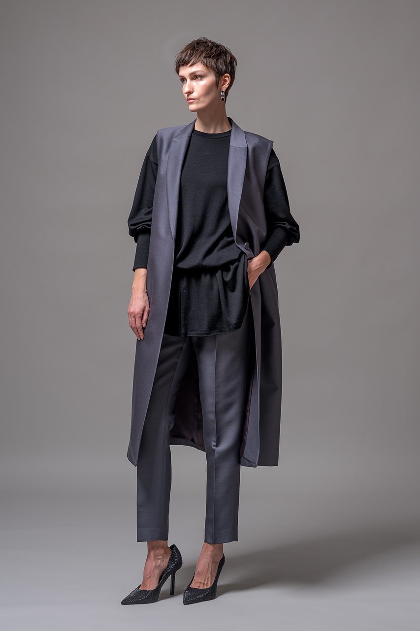 【ドメル/DOMELLE】のウールジャージー プルオーバー 人気、トレンドファッション・服の通販 founy(ファニー) 　ファッション　Fashion　レディースファッション　Fashion for Women　トップス・カットソー　Cut & Sew Tops　ニット　Knit Tops & Sweaters　カジュアルプルオーバー・ニットトップス　Pullovers & Knit Tops / Casual Pullovers　スリーブ　Sleeve, Long Sleeve / Short Sleeve　ブラウジング　Blouson Silhouette, Cinched Waist　ロング　Long, Long-Length　定番　Standard, Basic Item　other-7|ID: prp329100004609170 ipo3291000000032965979