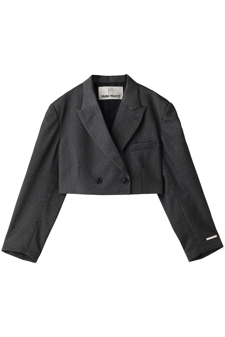【プランク プロジェクト/PRANK PROJECT】のテックツイードクロップドショートジャケット / Tech Tweed Cropped Short Jacket インテリア・キッズ・メンズ・レディースファッション・服の通販 founy(ファニー) 　ファッション　Fashion　レディースファッション　Fashion for Women　アウター　Coat / Outerwear Collection　レディースジャケット・軽アウター　Jackets　おすすめ　Recommended / Our Picks　ジャケット　Jacket, Outerwear　ストレッチ　Stretch, Stretchy Fabric　秋　Autumn　羽織　Haori, Light Jacket　GRY(グレー)|ID: prp329100004609171 ipo3291000000034422770