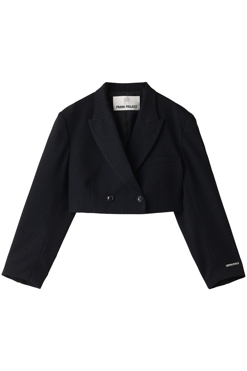 【プランク プロジェクト/PRANK PROJECT】のテックツイードクロップドショートジャケット / Tech Tweed Cropped Short Jacket インテリア・キッズ・メンズ・レディースファッション・服の通販 founy(ファニー) 　ファッション　Fashion　レディースファッション　Fashion for Women　アウター　Coat / Outerwear Collection　レディースジャケット・軽アウター　Jackets　おすすめ　Recommended / Our Picks　ジャケット　Jacket, Outerwear　ストレッチ　Stretch, Stretchy Fabric　秋　Autumn　羽織　Haori, Light Jacket　NVY(ネイビー)|ID: prp329100004609171 ipo3291000000034422771