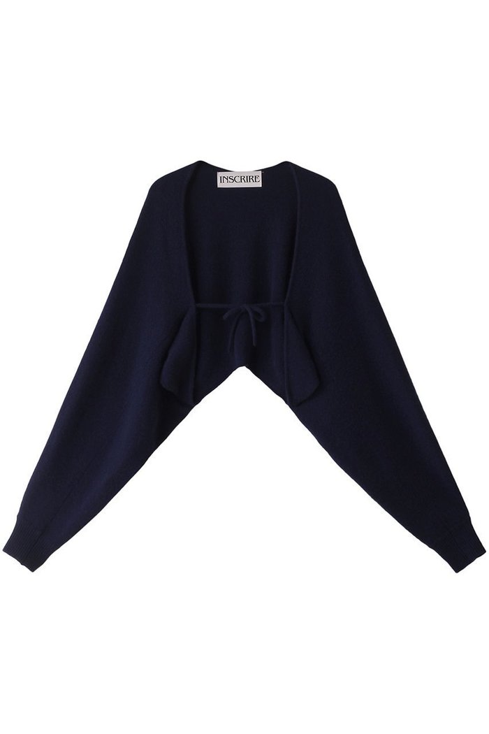 【アンスクリア/INSCRIRE】のカシミヤ ボレロ インテリア・キッズ・メンズ・レディースファッション・服の通販 founy(ファニー) https://founy.com/ ファッション Fashion レディースファッション Fashion for Women トップス・カットソー Cut & Sew Tops ニット Knit Tops & Sweaters カーディガン・羽織り Layered Style Cardigans カーディガン Cardigan, Knitwear ボレロ Bolero, Short Cardigan リボン Ribbon, Bow |ID: prp329100004609172 ipo3291000000032965988