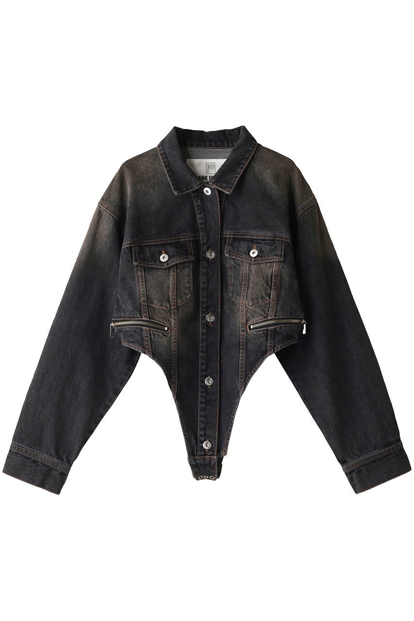 【プランク プロジェクト/PRANK PROJECT】のデニムジャケットロンパース / Denim Jacket Rompers インテリア・キッズ・メンズ・レディースファッション・服の通販 founy(ファニー) 　ファッション　Fashion　レディースファッション　Fashion for Women　アウター　Coat / Outerwear Collection　レディースジャケット・軽アウター　Jackets　デニムジャケット / カジュアルアウター　Denim Jackets　ジャケット　Jacket, Outerwear　デニム　Denim, Jeans Material　バランス　Balance, Style Balance　ビンテージ　Vintage, Retro Style　ランダム　Random, Irregular　ロンパース　Romper, Jumpsuit　BLK(ブラック)|ID: prp329100004609176 ipo3291000000034422791