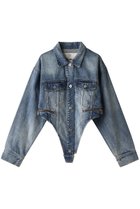 【プランク プロジェクト/PRANK PROJECT】のデニムジャケットロンパース / Denim Jacket Rompers 人気、トレンドファッション・服の通販 founy(ファニー) ファッション Fashion レディースファッション Fashion for Women アウター Coat / Outerwear Collection レディースジャケット・軽アウター Jackets デニムジャケット / カジュアルアウター Denim Jackets ジャケット Jacket, Outerwear デニム Denim, Jeans Material バランス Balance, Style Balance ビンテージ Vintage, Retro Style ランダム Random, Irregular ロンパース Romper, Jumpsuit thumbnail BLU(ブルー)|ID: prp329100004609176 ipo3291000000034422792