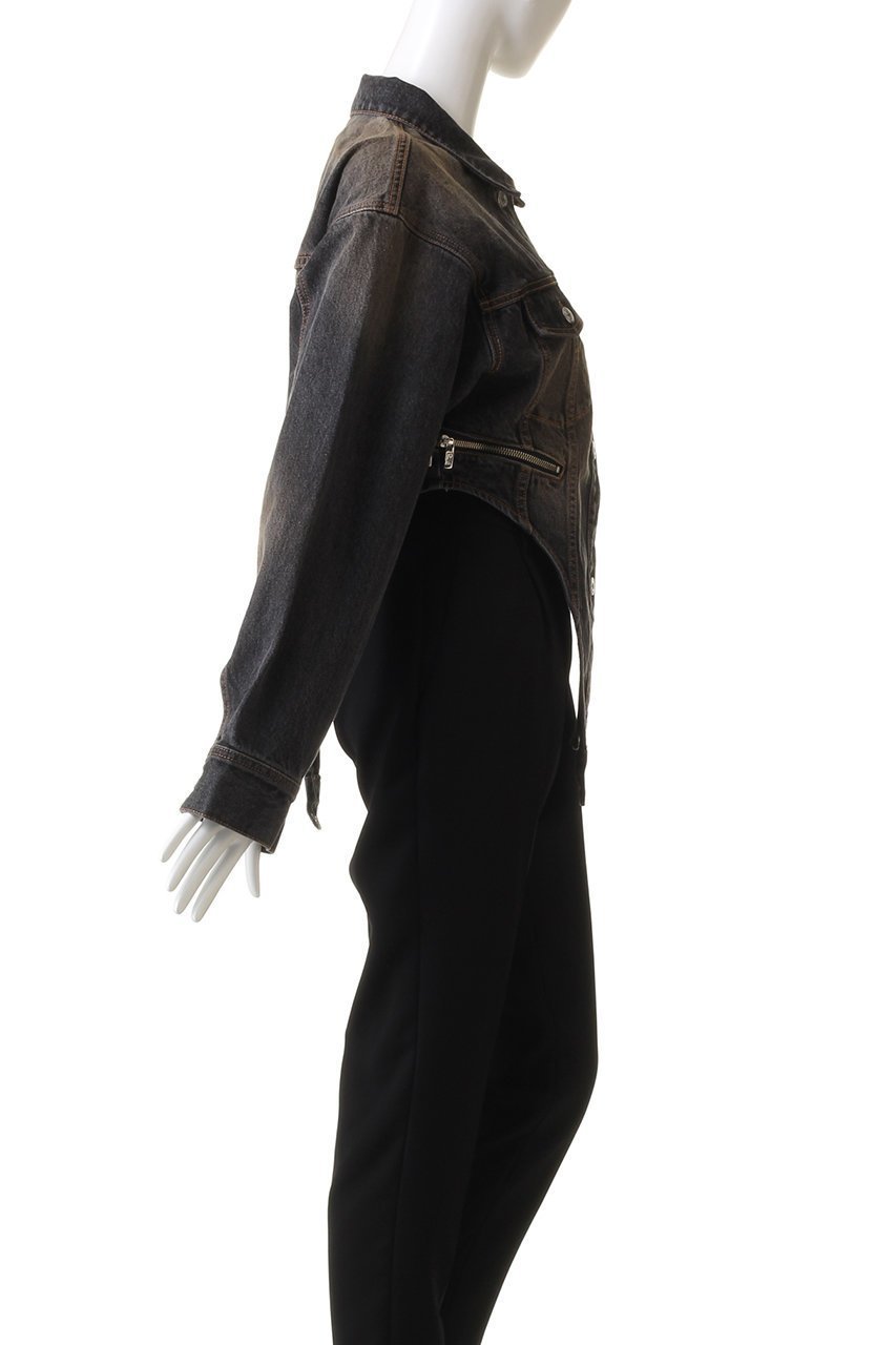 【プランク プロジェクト/PRANK PROJECT】のデニムジャケットロンパース / Denim Jacket Rompers 人気、トレンドファッション・服の通販 founy(ファニー) 　ファッション　Fashion　レディースファッション　Fashion for Women　アウター　Coat / Outerwear Collection　レディースジャケット・軽アウター　Jackets　デニムジャケット / カジュアルアウター　Denim Jackets　ジャケット　Jacket, Outerwear　デニム　Denim, Jeans Material　バランス　Balance, Style Balance　ビンテージ　Vintage, Retro Style　ランダム　Random, Irregular　ロンパース　Romper, Jumpsuit　other-3|ID: prp329100004609176 ipo3291000000034422794