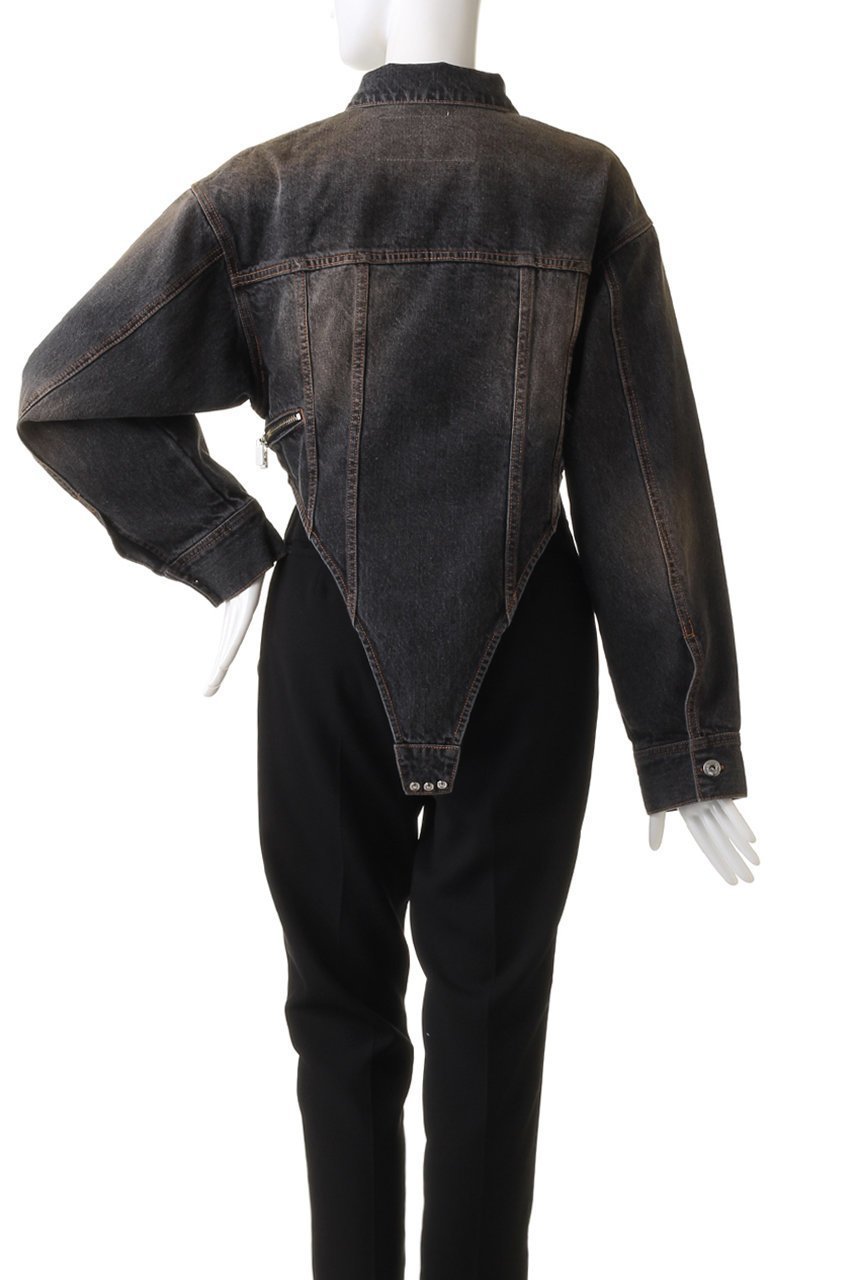 【プランク プロジェクト/PRANK PROJECT】のデニムジャケットロンパース / Denim Jacket Rompers 人気、トレンドファッション・服の通販 founy(ファニー) 　ファッション　Fashion　レディースファッション　Fashion for Women　アウター　Coat / Outerwear Collection　レディースジャケット・軽アウター　Jackets　デニムジャケット / カジュアルアウター　Denim Jackets　ジャケット　Jacket, Outerwear　デニム　Denim, Jeans Material　バランス　Balance, Style Balance　ビンテージ　Vintage, Retro Style　ランダム　Random, Irregular　ロンパース　Romper, Jumpsuit　other-4|ID: prp329100004609176 ipo3291000000034422795