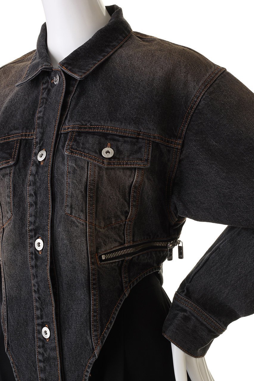 【プランク プロジェクト/PRANK PROJECT】のデニムジャケットロンパース / Denim Jacket Rompers 人気、トレンドファッション・服の通販 founy(ファニー) 　ファッション　Fashion　レディースファッション　Fashion for Women　アウター　Coat / Outerwear Collection　レディースジャケット・軽アウター　Jackets　デニムジャケット / カジュアルアウター　Denim Jackets　ジャケット　Jacket, Outerwear　デニム　Denim, Jeans Material　バランス　Balance, Style Balance　ビンテージ　Vintage, Retro Style　ランダム　Random, Irregular　ロンパース　Romper, Jumpsuit　other-5|ID: prp329100004609176 ipo3291000000034422796