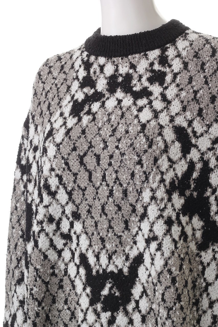 【メゾンスペシャル/MAISON SPECIAL】の【UNISEX】プライムオーバーパイソン柄ニットPO 人気、トレンドファッション・服の通販 founy(ファニー) 　ファッション　Fashion　レディースファッション　Fashion for Women　トップス・カットソー　Cut & Sew Tops　ニット　Knit Tops & Sweaters　カジュアルプルオーバー・ニットトップス　Pullovers & Knit Tops / Casual Pullovers　ユニセックス　Unisex, Genderless　ショルダー　Shoulder, Shoulder Strap　ドロップ　Drop Shoulder, Dropped Style　パイソン　Python, Snakeskin Pattern　A/W・秋冬　Autumn/Winter　other-5|ID: prp329100004609177 ipo3291000000032966660