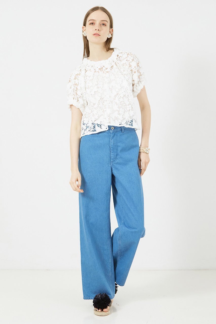 【デザイン ワークス/DESIGN WORKS】のデニムストレートパンツ 人気、トレンドファッション・服の通販 founy(ファニー) 　ファッション　Fashion　レディースファッション　Fashion for Women　パンツ　Pants & Trousers　デニムパンツ・ジーンズ・美脚デニム　Denim Jeans & Pants　ストレート　Straight, Straight Cut　デニム　Denim, Jeans Material　ロング　Long, Long-Length　定番　Standard, Basic Item　日本製　Made In Japan　other-7|ID: prp329100004609181 ipo3291000000032967038